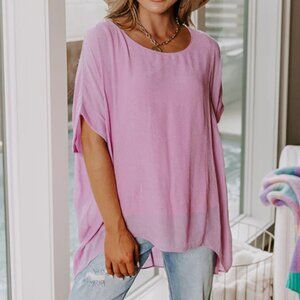 NWT Umgee Pink Blouse Large